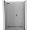 Mexen Mist-H ușă de duș pivotantă stângă 130 cm, transparentă, gun metal - 8A5-130-001-95-00-L