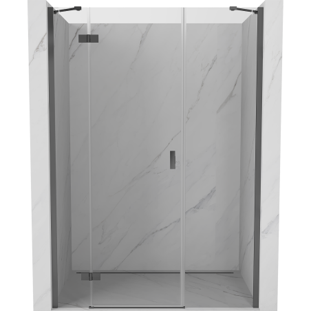 Mexen Mist-H balra nyíló zuhanyajtó, 150 cm, átlátszó, pisztolyszürke - 8A5-150-001-95-00-L