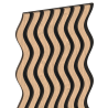 Mexen Lam-SF 02 280 x 30 cm-es akusztikus falécek, 9 mm filc, technikai furnér, Fehérített Tölgy - S106-280-02-040