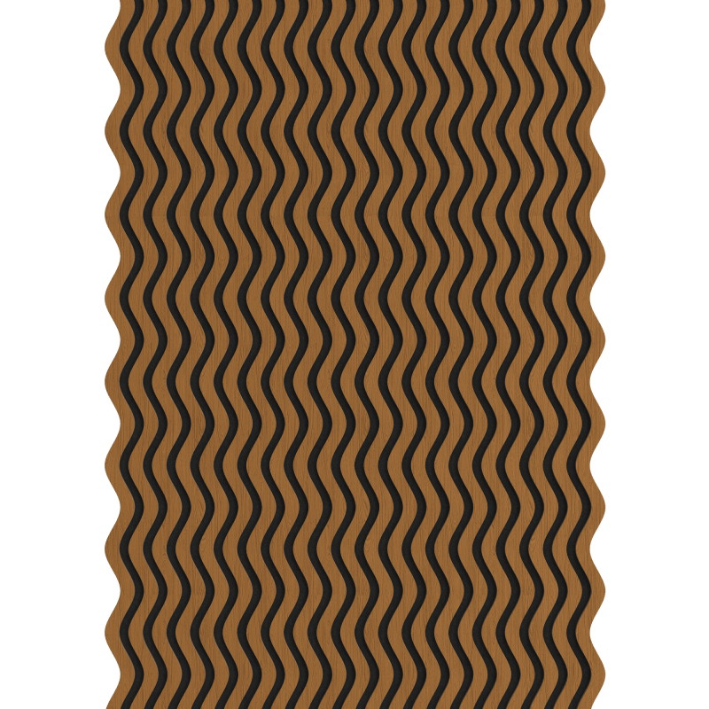 Mexen Lam-SF 02 Akusztikus falécek 280 x 30 cm, 9 mm filc, technikai furnér, Természetes Tölgy - S106-280-02-042