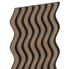 Mexen Lam-SF 02 lamelele de perete acustice 280 x 30 cm, fetru 9 mm, furnir tehnic, Nuc Întunecat - S106-280-02-044