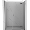 Mexen Mist-H ușă de duș batantă dreaptă 135 cm, transparentă, metal gri - 8A5-135-001-95-00-P