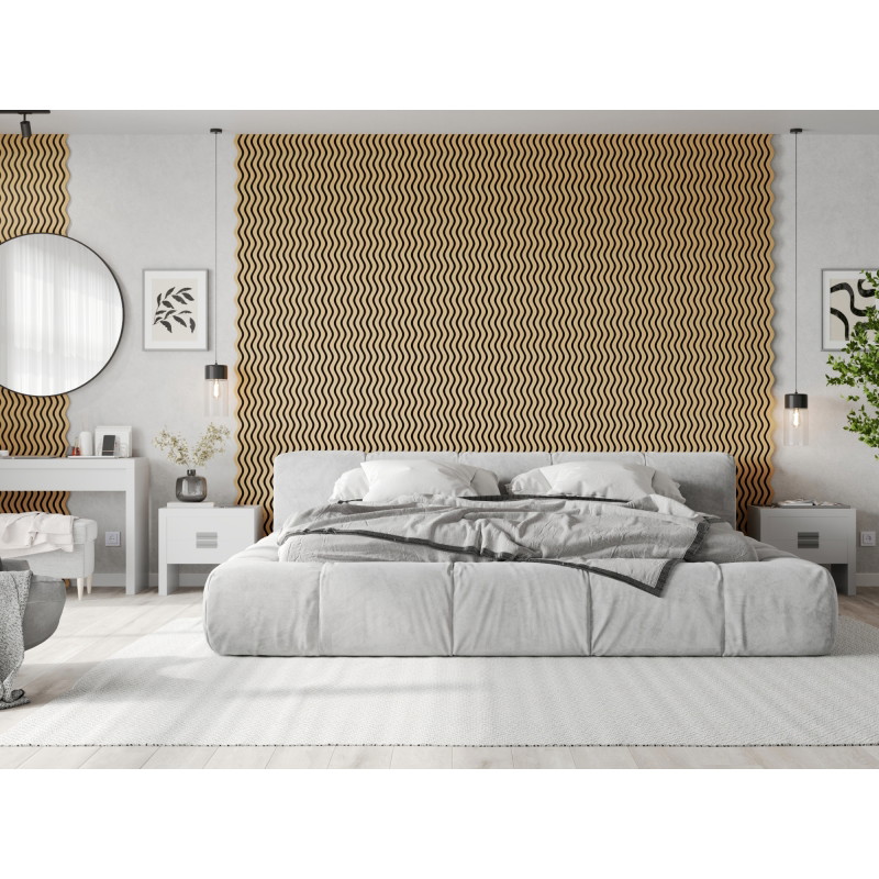 Mexen Lam-SF 02 lamelă de perete acustică 280 x 30 cm, fetru 9 mm, furnir tehnic, Stejar Classic - S106-280-02-041
