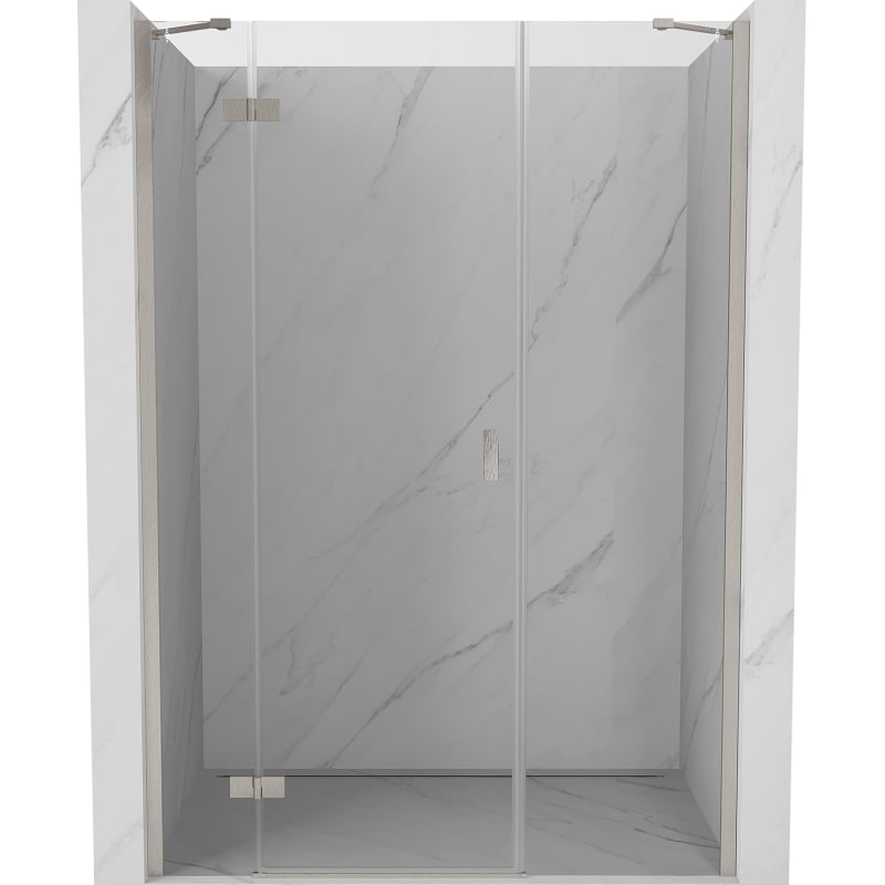 Mexen Mist-H ușă de duș batantă stânga 140 cm, transparentă, nichel periat - 8A5-140-001-97-00-L