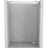 Mexen Mist-H ușă de duș rabatabilă dreaptă 130 cm, transparentă, nichel periat - 8A5-130-001-97-00-P