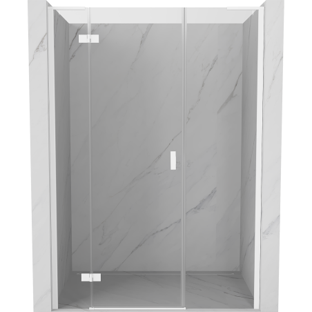 Mexen Mist-H L ușă de duș pivotantă stânga 135 cm, transparentă, albă - 8A5L-135-001-20-00-L