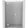 Mexen Mist-H L uși de duș batante stânga 145 cm, transparente, albe - 8A5L-145-001-20-00-L