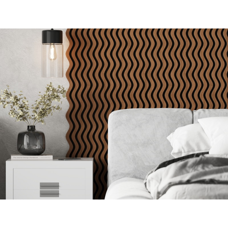 Mexen Lam-SF 02 lame de perete acustice 280 x 30 cm, fetru 9 mm, furnir tehnic, Stejar Natural - S106-280-02-042