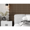 Mexen Lam-SF 02 lamelele de perete acustice 280 x 30 cm, fetru 9 mm, furnir tehnic, Nuc Întunecat - S106-280-02-044