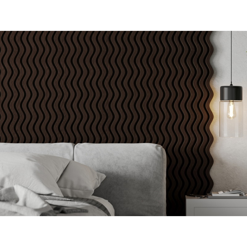 Mexen Lam-SF 02 lamele de perete acustice 280 x 30 cm, fetru 9 mm, furnir tehnic, Stejar Negru - S106-280-02-046