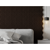 Mexen Lam-SF 02 Akusztikus fali lamellák 280 x 30 cm, 9 mm filc, technikai furnér, Fekete Tölgy - S106-280-02-046