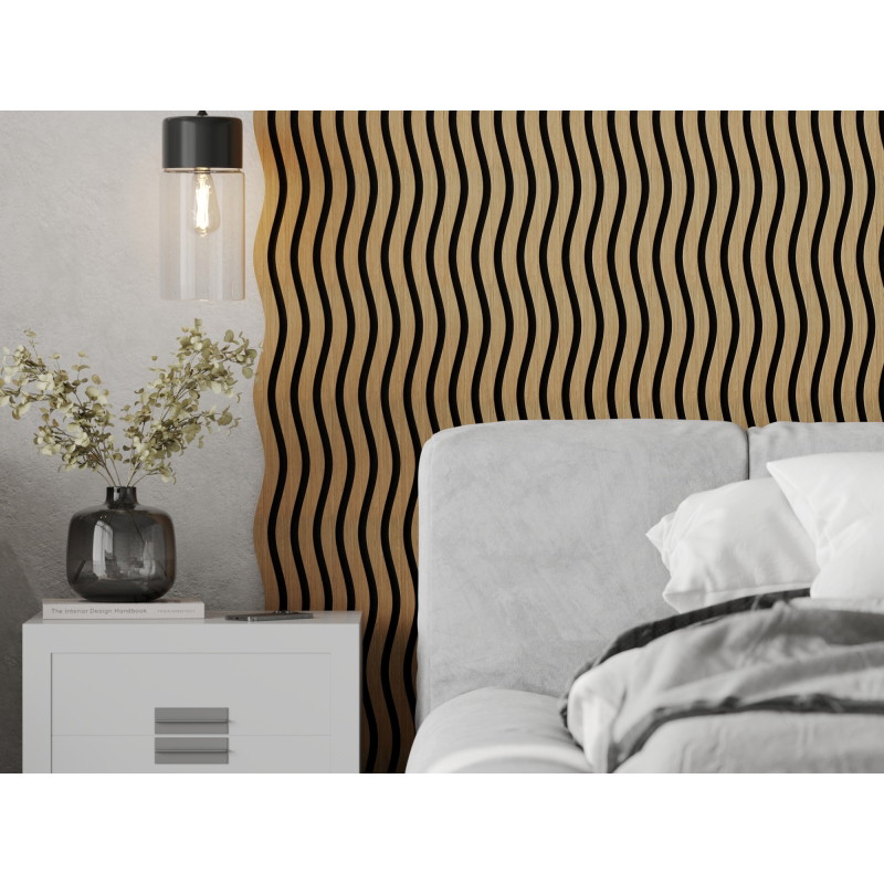 Mexen Lam-SF 01 lamelele de perete acustice 280 x 30 cm, fetru 9 mm, furnir tehnic, Stejar Classic - S106-280-01-041