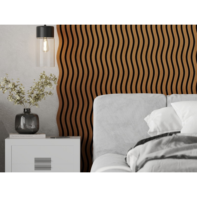 Mexen Lam-SF 01 lamele de perete acustice 280 x 30 cm, fetru 9 mm, furnir tehnic, Stejar Natural - S106-280-01-042