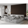 Mexen Lam-SF 01 Akusztikus fali lamellák 280 x 30 cm, 9 mm filc, technikai furnér, Fekete Tölgy - S106-280-01-046