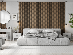 Mexen Lam-F lamele acustice de perete 275 x 30 cm, fetru 8 mm, furnir tehnic, Stejar Auriu - S105-275307-3015-003