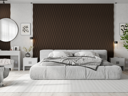 Mexen Lam-F lamele acustice de perete 275 x 30 cm, fetru 8 mm, furnir tehnic, Stejar Auriu - S105-275307-3015-003