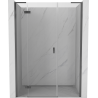 Mexen Mist-H L balra nyíló zuhanyajtó 130 cm, átlátszó, gunmetal - 8A5L-130-001-95-00-L
