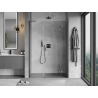 Mexen Mist-H L ușă de duș batantă dreapta 120 cm, transparentă, gun metal - 8A5L-120-001-95-00-P