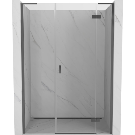 Mexen Mist-H L ușă de duș batantă dreapta 120 cm, transparentă, gun metal - 8A5L-120-001-95-00-P