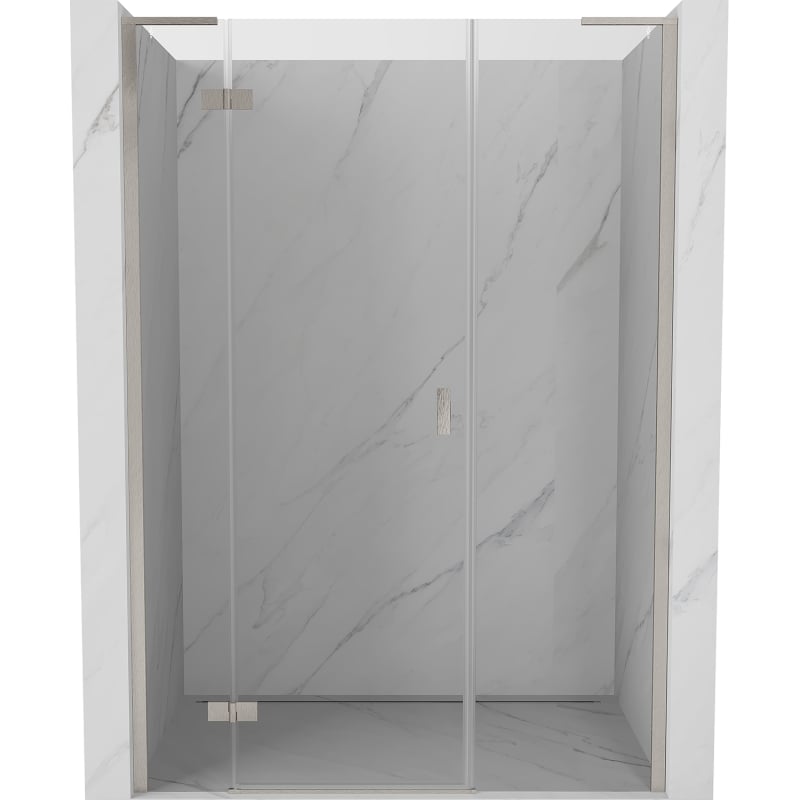 Mexen Mist-H L ușă de duș batantă pe stânga 140 cm, transparent, nichel periat - 8A5L-140-001-97-00-L