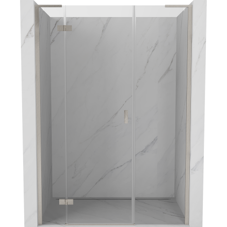 Mexen Mist-H L ușă de duș batantă pe stânga 140 cm, transparent, nichel periat - 8A5L-140-001-97-00-L