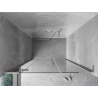 Mexen Mist-H L ușă de duș batantă stânga 145 cm, transparentă, nichel periat - 8A5L-145-001-97-00-L