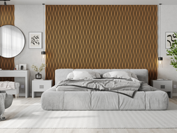 Mexen Lam-F lamele acustice de perete 275 x 30 cm, fetru 8 mm, furnir tehnic, Stejar Auriu - S105-275307-3015-003