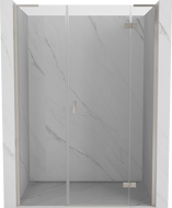 Mexen Mist-H L uși de duș batante dreapta 140 cm, transparent, nichel periat - 8A5L-140-001-97-00-P