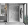 Mexen Mist-H L ușă de duș batantă dreapta 155 cm, transparentă, nichel periat - 8A5L-155-001-97-00-P