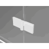 Mexen Mist-F ușă de duș pliabilă stângă 70 cm, transparentă, albă - 8A6-070-000-20-00-L