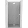 Mexen Mist-F uși de duș pliante stânga 105 cm, transparente, albe - 8A6-105-000-20-00-L