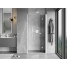 Mexen Mist-F ușă de duș pliată dreaptă 70 cm, transparentă, albă - 8A6-070-000-20-00-P