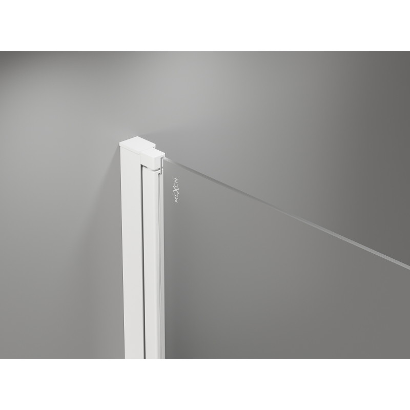 Mexen Mist-F uși de duș pliabile dreapta 115 cm, transparent, alb - 8A6-115-000-20-00-P