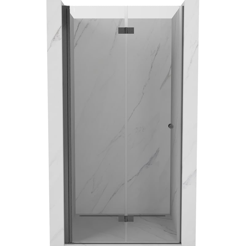 Mexen Mist-F uși de duș pliabile stânga 65 cm, transparente, gri armat periat - 8A6-065-000-66-00-L