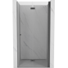 Mexen Mist-F ușă de duș pliabilă dreapta 60 cm, transparentă, gri armat periat - 8A6-060-000-66-00-P