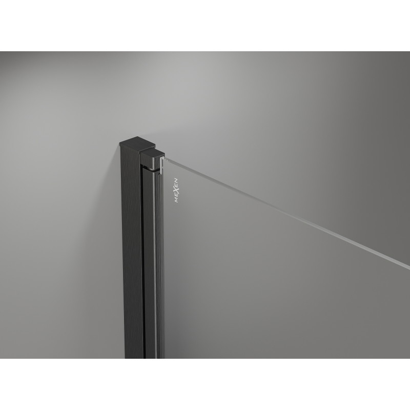 Mexen Mist-F ușă de duș pliantă dreapta 80 cm, transparentă, gri armă periat - 8A6-080-000-66-00-P