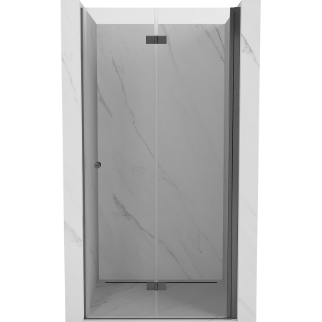 Mexen Mist-F uși de duș pliabile dreapta 90 cm, transparent, gri pistol periat - 8A6-090-000-66-00-P