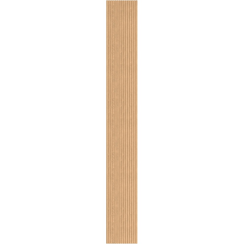 Mexen Ovalo 01 șipci de perete profilate flexibile 280 x 36 cm, furnir tehnic, Stejar Alb - S130-280-01-040