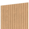 Mexen Ovalo 01 șipci de perete profilate flexibile 280 x 36 cm, furnir tehnic, Stejar Alb - S130-280-01-040
