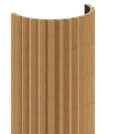 Mexen Ovalo 01 hullámos, rugalmas falécek 280 x 36 cm, műszaki furnér, Classic tölgy - S130-280-01-041