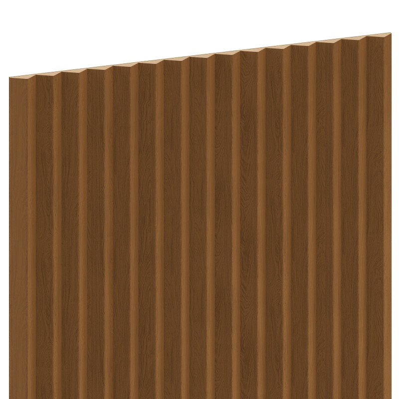 Mexen Ovalo 01 rugalmas nútolt fali lamellák 280 x 36 cm, műszaki furnér, Természetes Tölgy - S130-280-01-042