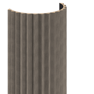 Mexen Ovalo 01 lamelele de perete canelate flexibile 280 x 36 cm, furnir tehnic, Stejar Gri - S130-280-01-043