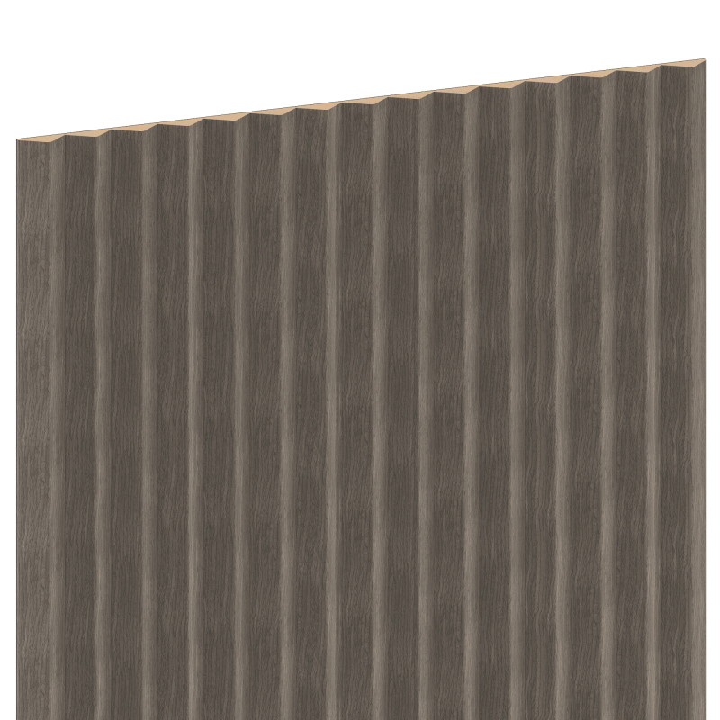 Mexen Ovalo 01 lamelele de perete canelate flexibile 280 x 36 cm, furnir tehnic, Stejar Gri - S130-280-01-043