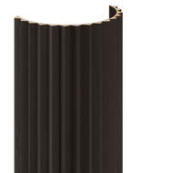 Mexen Ovalo 01 lamele de perete canelate din lemn flexibil 280 x 36 cm, furnir tehnic, Stejar Negru - S130-280-01-046