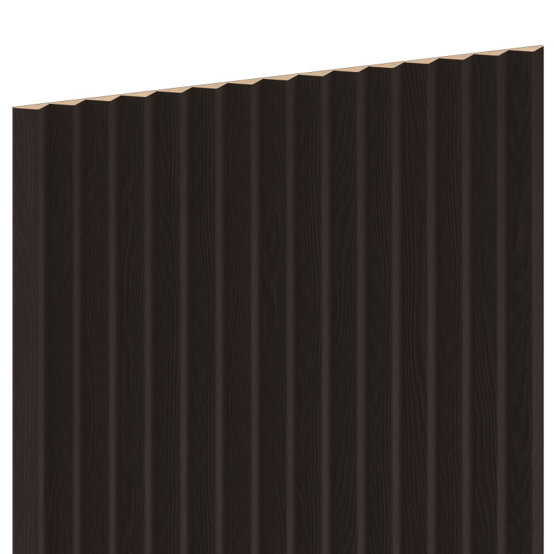 Mexen Ovalo 01 lamele de perete canelate din lemn flexibil 280 x 36 cm, furnir tehnic, Stejar Negru - S130-280-01-046