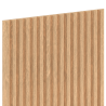 Mexen Ovalo 02 lamele de perete canelate flexibile 280 x 36 cm, furnir tehnic, Stejar alb - S130-280-02-040