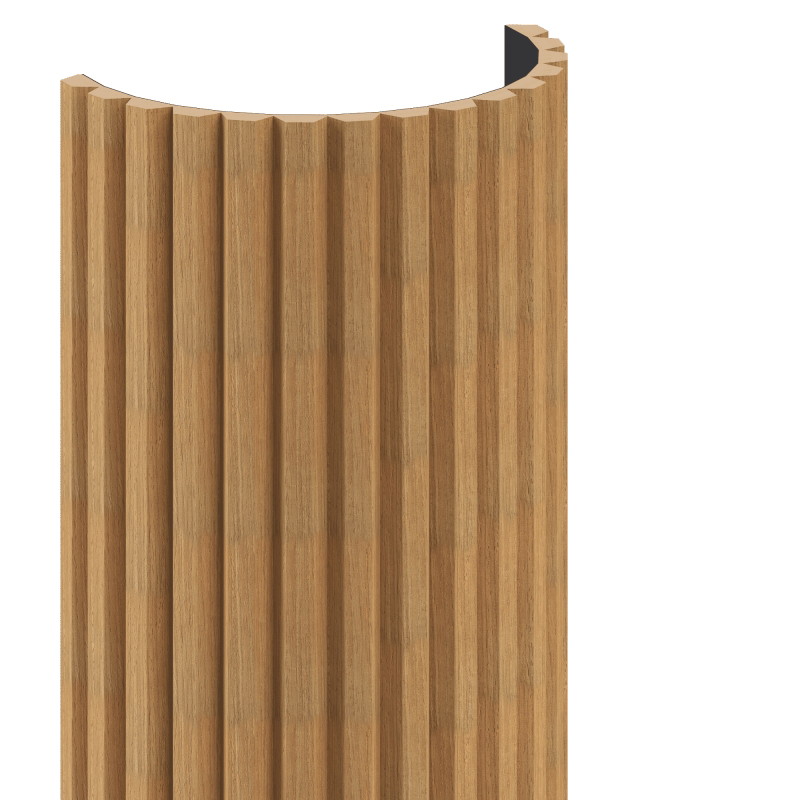Mexen Ovalo 02 bordázott, rugalmas falécek 280 x 36 cm, technikai furnér, Classic tölgy - S130-280-02-041