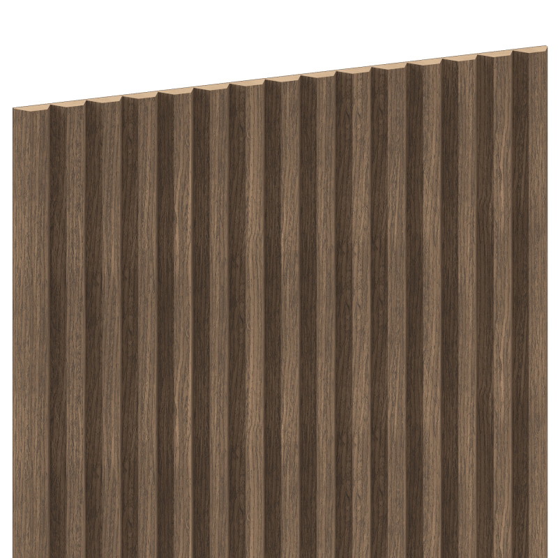 Mexen Ovalo 02 bordázott, rugalmas falécek 280 x 36 cm, technikai furnér, sötét dió - S130-280-02-044
