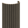 Mexen Ovalo 02 panouri de perete flexibile cu caneluri, 280 x 36 cm, furnir tehnic, Stejar Mocca - S130-280-02-045