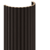 Mexen Ovalo 02 lamele de perete cu caneluri flexibile 280 x 36 cm, furnir tehnic, Stejar Negru - S130-280-02-046